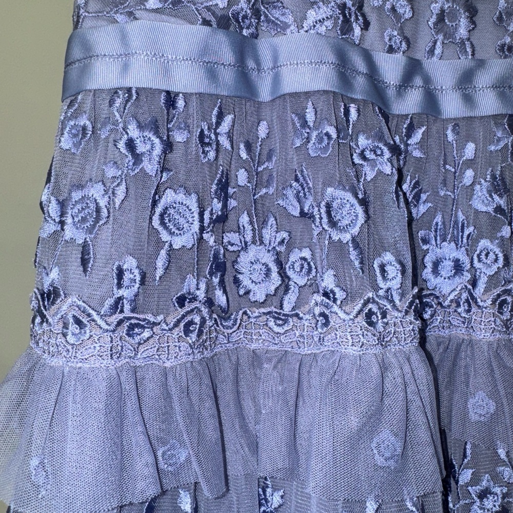 Needle & Thread Iris Mini Dress In Lavender, Size 4 - Picture 6 of 9
